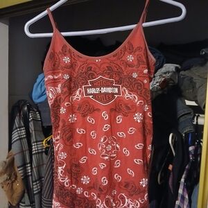 Harley-Davidson Women's Red Bandana Camisole